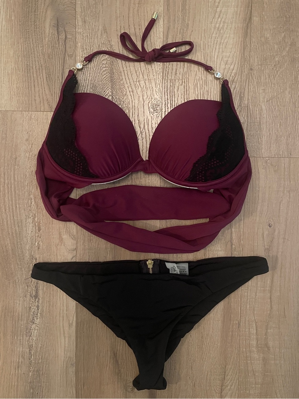 XL/XXL beach bunny underwire push up bikini